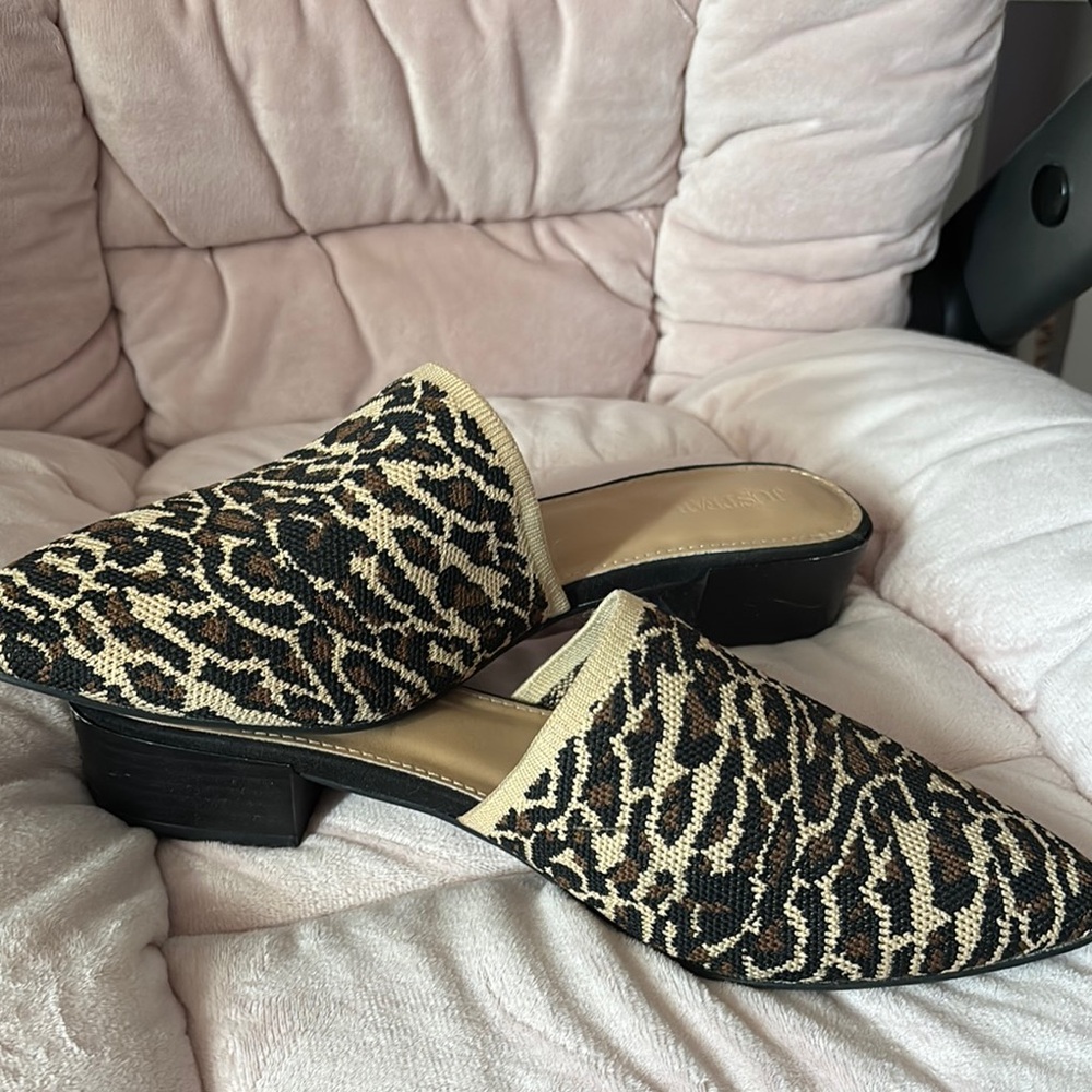 Leopard Print Women's Mules